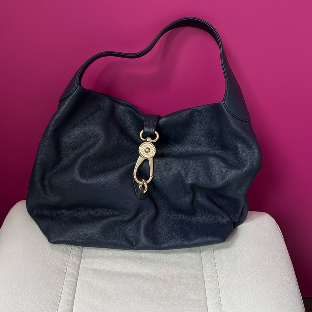 Dooney & Bourk Blue Leather Bag